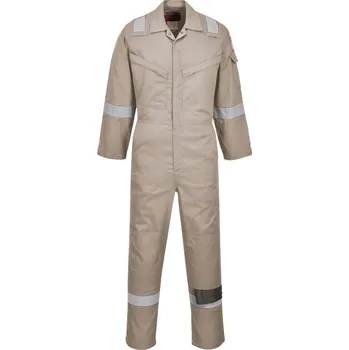 Jednorázový oděv PORTWEST Kombinéza FR21, odlehčená, antistatická, 210g POR-FR21KHRS S Khaki Standartní