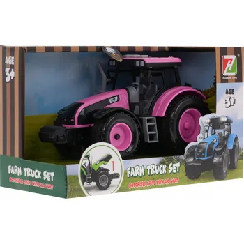 autíčko Růžový Traktor se Zvukovými Efekty