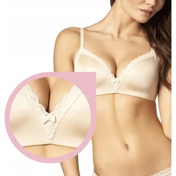 Dámské oblečení Agio Milano push-up podprsenka béžová velikost 65B