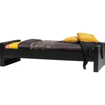 Postel WOOOD Dřevěná postel DENNIS černá 365558-Z