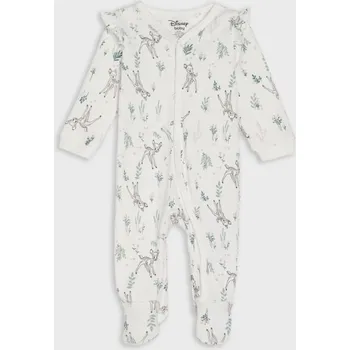 Kojenecké oblečení Sinsay - Bavlněný kojenecký overal Bambi - krémová - 515GK-01X - 515GK-01X-68