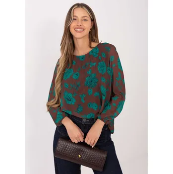 Dámská košile Halenka DHJ BZ 8643 1.37P tmavě hnědá jedna velikost