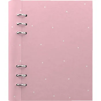 Diář Filofax Clipbook Timeless A5 polka dot pink