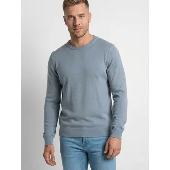 Pánský svetr Sinsay - Bavlněný svetr basic - světle modrá - 248HR-50X - 248HR-50X-XL