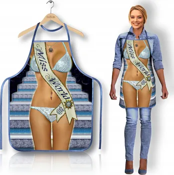 Kuchyňská zástěra Vtipná Párty Zástěra Kostým Párty Zástěra Miss World