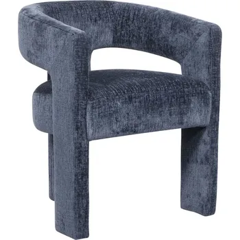 Jídelní židle Čalouněná židle Leith - Livin Hill Tmavě Modrá 58,5x75 cm