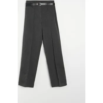 Dámská móda Sinsay - Kalhoty s prošitými puky - šedá - 858GZ-90M - 858GZ-90M-M