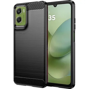 Pouzdro na mobilní telefon Techsuit Carbon Silicone pouzdro pro Motorola Moto G06 Power černé