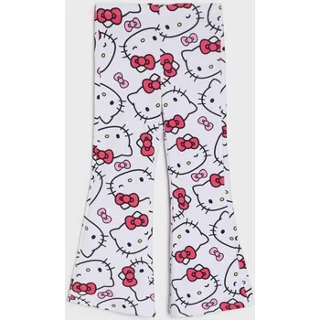 Dívčí oblečení Sinsay - Vzorované kalhoty flare Hello Kitty - pastelová růžová - 356HS-03X - 356HS-03X-122