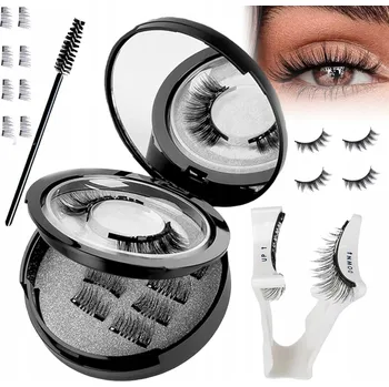 Umělé řasy Magnetické Řasy Umělé řasy Sada 3 páry + Pinzeta + Eyeliner