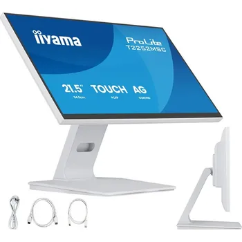 Monitor Bílý POS monitor iiyama ProLite T2252MSC-W2AG 22" IPS LED Touch DeepContrast /HDMI, DP/ USB hub, AntiGlare 0