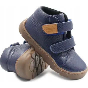 Chlapecké polobotky AMEKO ALF ROYAL BAREFOOT KOTNÍKOVÉ BOTY Z KŮŽE ZATEPLENÉ PODZIMNÍ VEL. 33