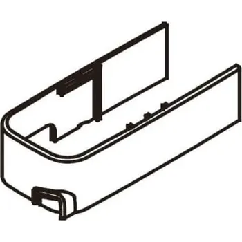 Náhradní díl spodní krytka na profil SAT černá NDSATSK15C