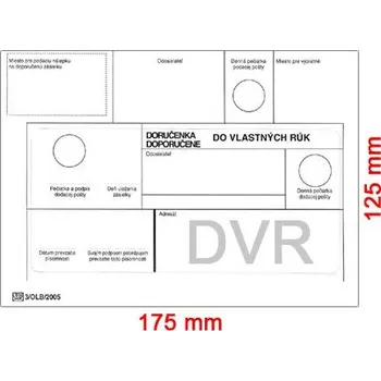 Obálka Obálky B6 125 x 175 mm do vlastních rukou 449615