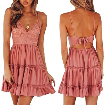 Dámské šaty Šaty Bílé Krajkové na Ramínka Letní Lehké Vzdušné [XL]