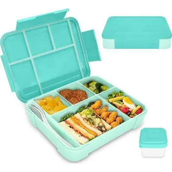 Jídlonosič IJIAMY Dětský obědový box s přihrádkami, 1300ml dětský svačinový box, nepropustný bento box, dětský