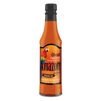 Omáčka Amazon Ghost Jolokia Pepper Sauce - Omáčka z jolokia papriček (extrémně pálivá) 90ml