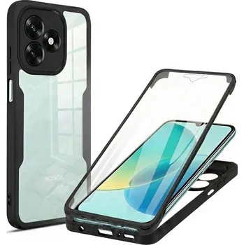 Pouzdro na mobilní telefon Techsuit - ColorVerse 360 Series + ochrana obrazovky - Honor X5c Plus - černá