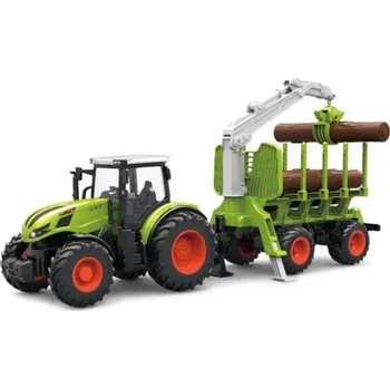 RC model Korody Traktor s vozíkem na dřevo, světla, zvuk 1:24 Korody Toys - RC_314717