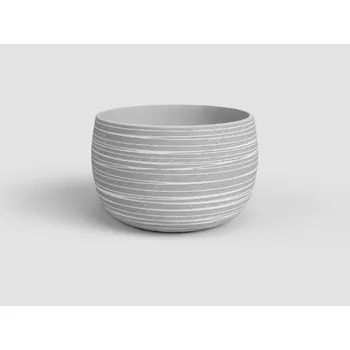 Květináč Květináč Dóris, 16 cm, keramika, šedá