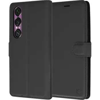Pouzdro na mobilní telefon Techsuit Kožené pouzdro Sony Xperia 1 VI Black