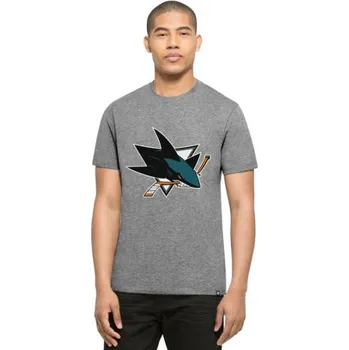 Pánské tričko 47 Brand Triko 47 Club San Jose Sharks SR, Barva GRE, Velikost M 834896