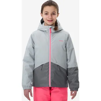 WEDZE Dětská lyžařská bunda 100 šedá 8 LET RŮŽOVÁ