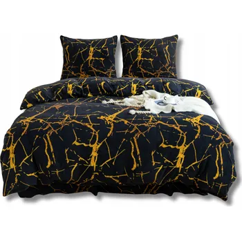 Povlečení TLUSTÉ POVLEČENÍ FLEECOVÝ MEDVÍDEK 220x200 3-DÍLNÉ ČERNÝ MRAMOR 3195