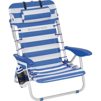 Zahradní lehátko Sada dvou plážových lehátek GCB62BU02