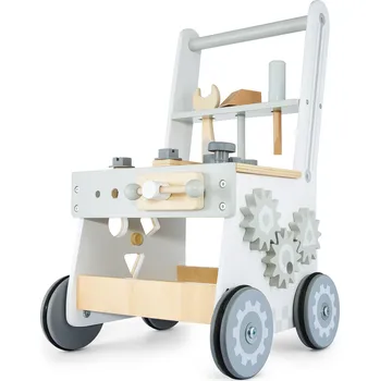 Odrážedlo Odrážedlo Mamabrum dřevěná dílna 3v1 bílá