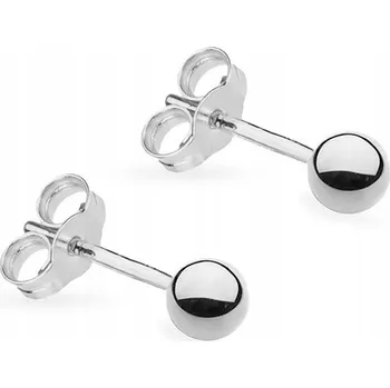 Náušnice KLASICKÉ STŘÍBRNÉ NÁUŠNICE ryzost 925 KULIČKY 3mm PUZETKY