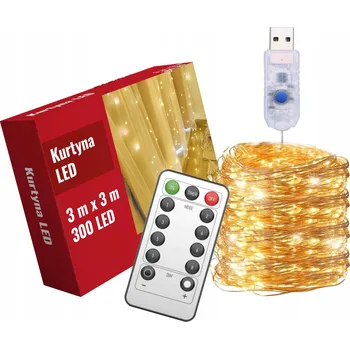 Vánoční dekorace Lewer girlanda 3 m bílá