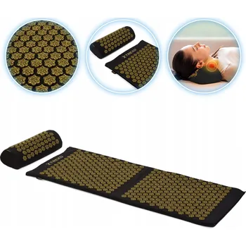 Masáž Akupresurní podložka TREXO velká s polštářem TXO-B4Z005-BK 110 x 44 x 2 cm