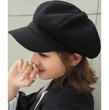 Čepice Dámský baret s kšiltem BR 11060 černý uni