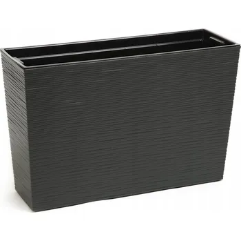 Květináč Květináč plast šedý Lamela 56 cm x 18,5 x 36,5 cm