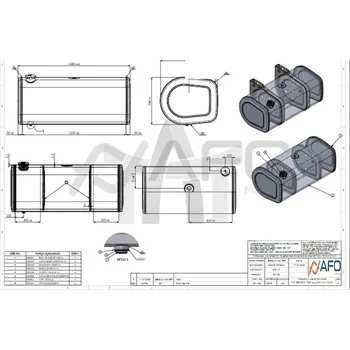 Palivová nádrž Nádrž palivová VOLVO 410L 1330X670X560 901192