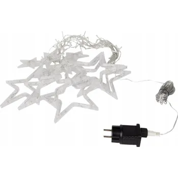 Vánoce Vánoční osvětlení na stromeček do interiéru 7 m, 101-200 LED světýlek, hvězdy, LED závěs