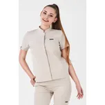 Antibakteriální elegantní zdravotnická halenka Louis Lanier ROUEN Barva: Béžová, Velikost: XS