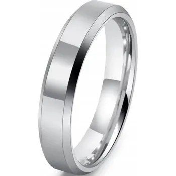 Prsten Stříbrný Fazetovaný Prsten z Chirurgické Oceli 4mm Velikost 20
