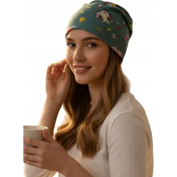 Čepice Čepice do spania pod helmu Gaya komfort les zelená 105 bavlna organická