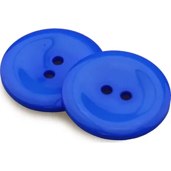 Knoflík Pro Háčkování Knoflík kulatý plast 20 mm, modrý