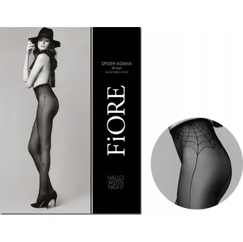 Dámské punčochy Punčocháče Fiore Spider Woman 30den černé, černá, velikost 3