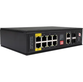 Switch GETFORT PRŮMYSLOVÝ POE SWITCH 8GE+2GE+2SFP (-40/80)