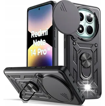 Pouzdro na mobilní telefon Zadní Kryt Alecase pro Xiaomi Redmi Note 14 Pro, černý