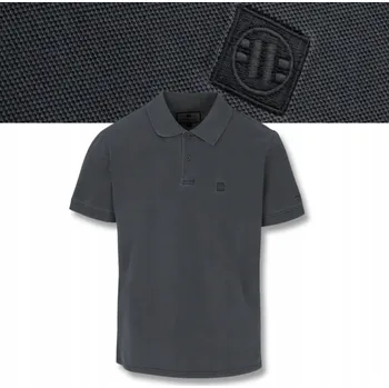 Pánské tričko Tričko pánské Pitbull Pique Small Logo Washed grafitové M