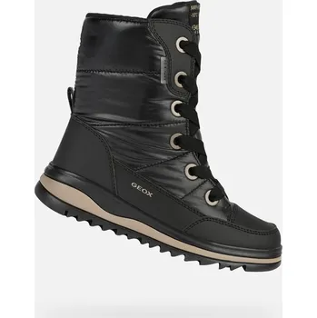 Dívčí zimní obuv Černé dívčí zimní boty Geox Adelhide AB GEOX černá | krémová 3432205
