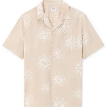 Pánské oblečení Pánská košile Celio Lasuny Celio bílá | krémová 3505039