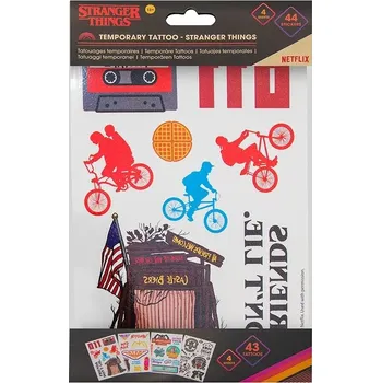 Výtvárné potřeby Stranger Things Dočasná tetování - Hawkins