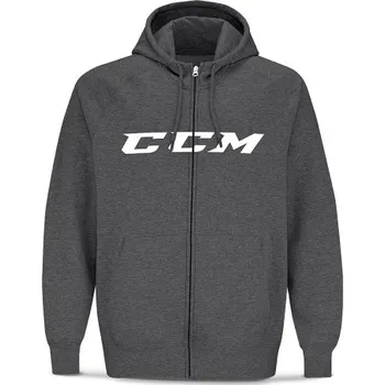 Pánské oblečení CCM Mikina CCM Fullzip CVC JR, Barva GRE, Velikost S 896665