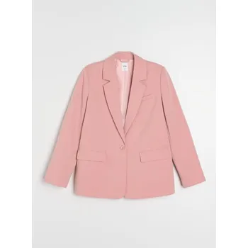 Dámská móda Sinsay - Sako s příměsí viskózy - růžová - 442GY-30M - 442GY-30M-L